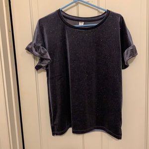 Old Navy shimmery velvety capped sleeves Med